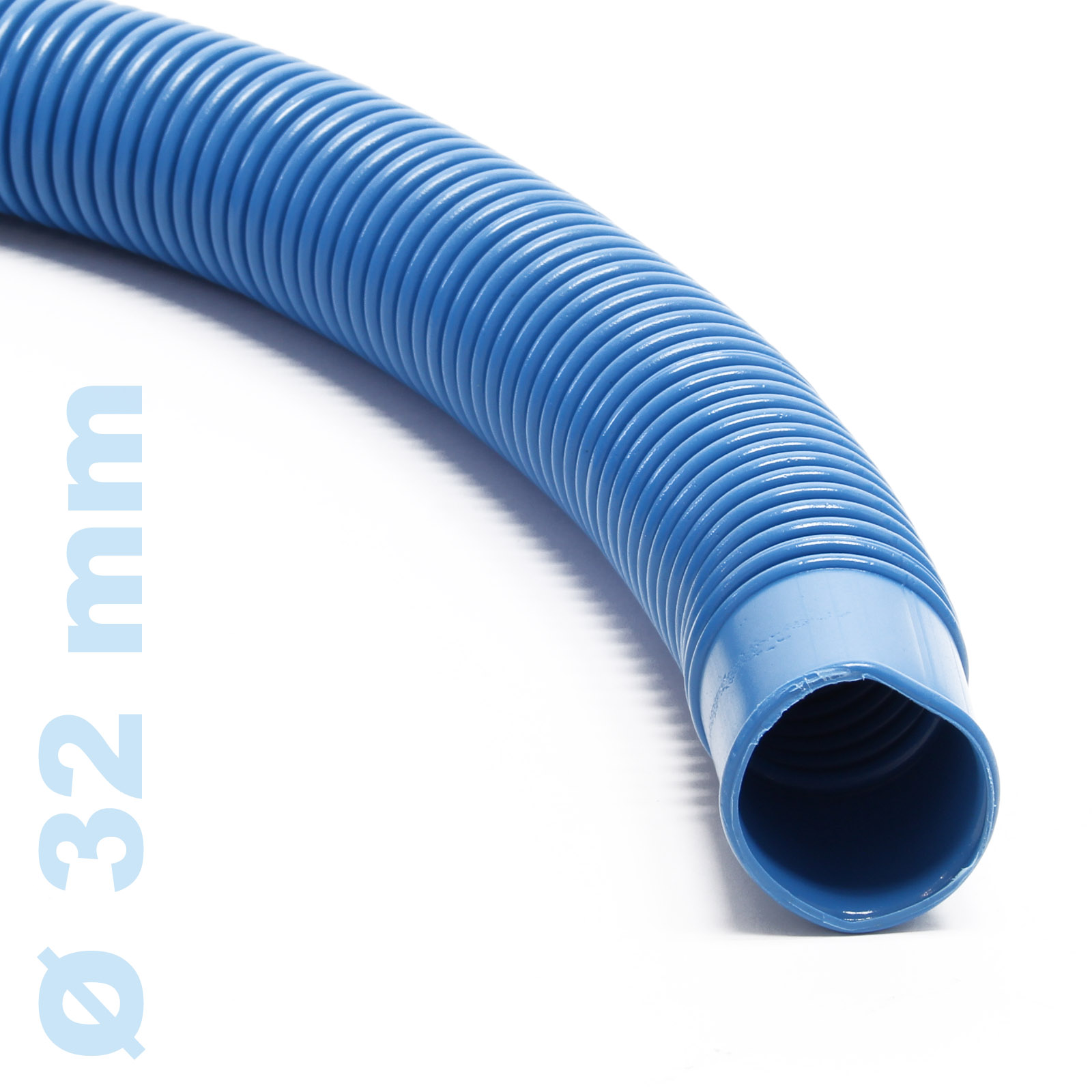 Teichtip ® Schwimmbadschlauch blau Muffe Saugschlauch für Pool 32mm 9m