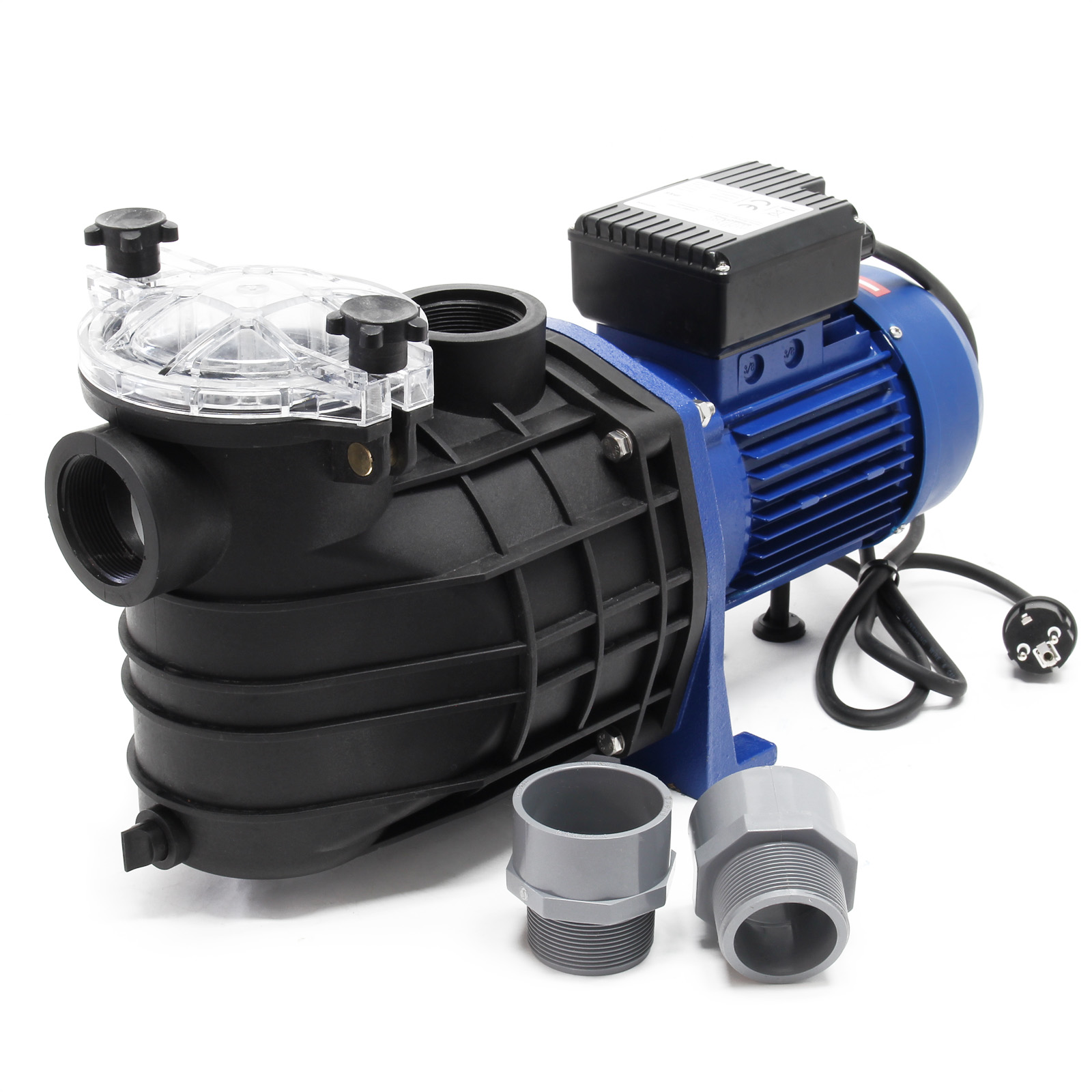 Gentage sig Tag væk Flad Pump for Swimming Pools 22500l/h & 1500W with Overload Protection