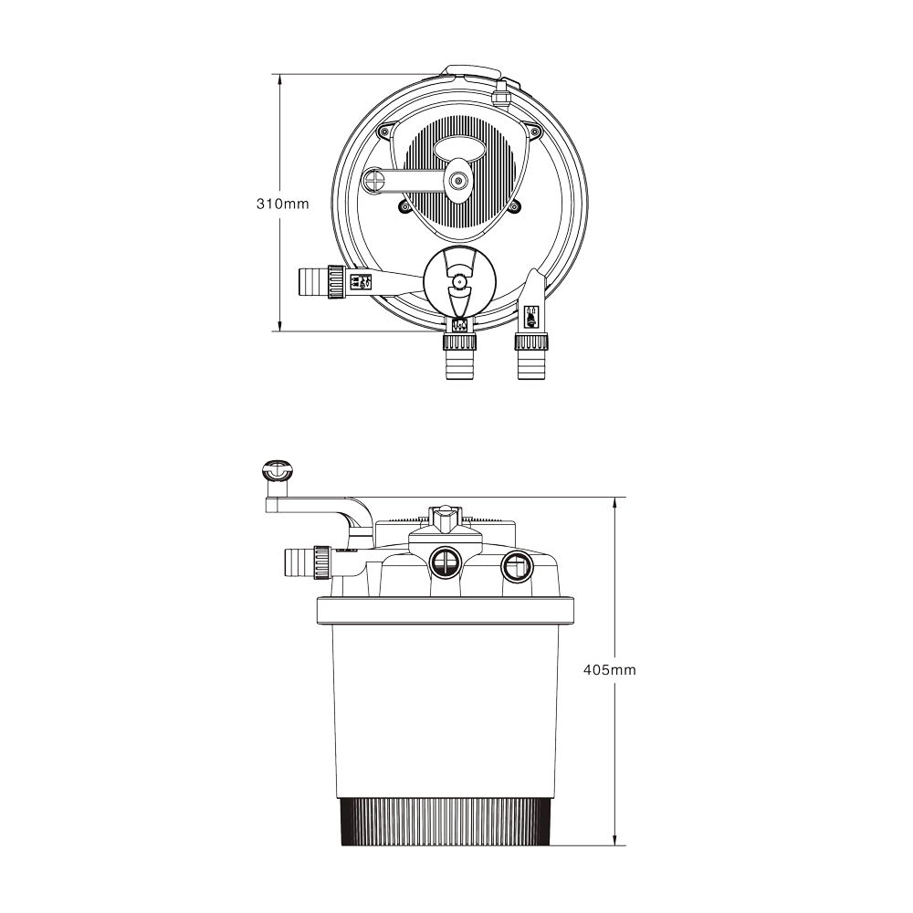 SunSun CPF-2500 Druckteichfilter UVC 11W bis 6000l Teiche